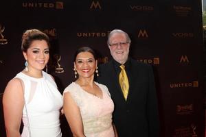 LOS ANGELES, MAY 1 - Gabriela Reagan, Sonia Manzano, Richard Reagan at the 43rd Daytime Emmy Awards at the Westin Bonaventure Hotel on May 1, 2016 in Los Angeles, CA photo