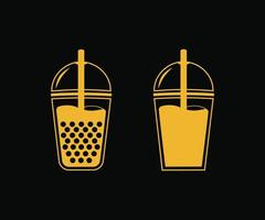 Soda drink cup with straw vector. Drink cup vector icon