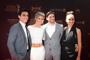 LOS ANGELES, MAY 1 - Marco James Marquez, Linsey Godfrey, Robert Adamson, guest at the 43rd Daytime Emmy Awards at the Westin Bonaventure Hotel on May 1, 2016 in Los Angeles, CA photo