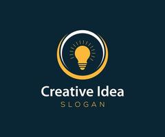 plantilla de vector de logotipo de idea creativa
