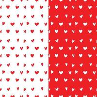 Small Colorful Hearts Background Pattern Seamless vector