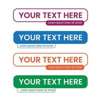 Lower Third Vector Template