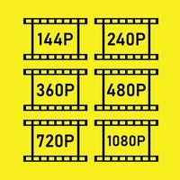 Film Strip Icon Vector Illustration