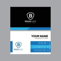 Unique Business Card Template Design vector