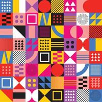Seamless Geometric or Abstract Pattern Background Neo Geo Vector Template