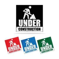 Under Construction Vector Icon or Symbol