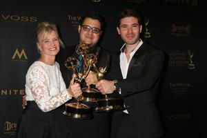 LOS ANGELES, APR 29 - Mary Beth Evans, Gregori J Martin, Kristos Andrews at the 43rd Daytime Emmy Creative Awards at the Westin Bonaventure Hotel on April 29, 2016 in Los Angeles, CA photo