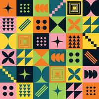 Seamless Geometric or Abstract Pattern Background Neo Geo Vector Template