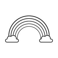 Rainbow Icon Vector Design Template