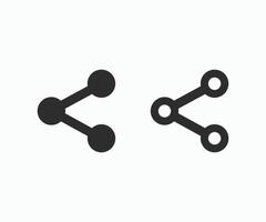 compartir icono símbolo plantilla de vector de diseño simple.