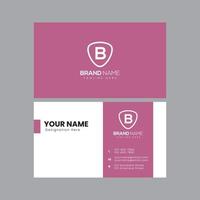 Unique Business Card Template Design vector