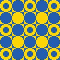 Circled Background Pattern Ukraine vector