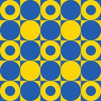 Circled Background Pattern Ukraine vector