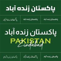 14 de agosto celebración del día de la independencia de pakistán vector