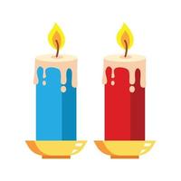 Set of Candle icon Vector Template