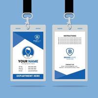 Clean and Simple ID Card Design Template vector