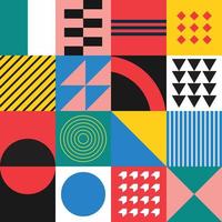 Seamless Geometric or Abstract Pattern Background Neo Geo Vector Template