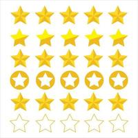 Set of Star Icons. Sparkles, Shining Burst vector