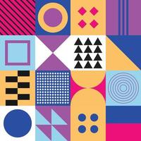 Seamless Geometric or Abstract Pattern Background Neo Geo Vector Template