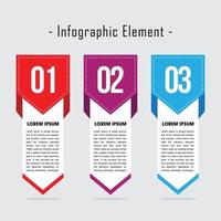 Vector illustration of Business infographics Tabs Template