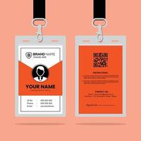 Clean and Simple ID Card Design Template vector