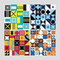Seamless Geometric or Abstract Pattern Background Neo Geo Vector Template