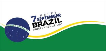 7th September Brazil Independence Day Celebration vector