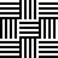 White and Black Stripes Cement Tiles Vector Illustration