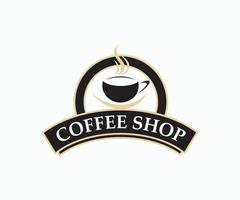 Coffee shop logo design template. Coffee vintage logo design. vector