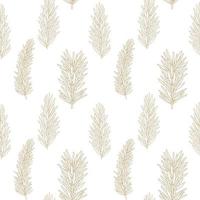 Winter Golden Fir Seamless Pattern Background. Vector Illustration