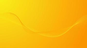 abstract smooth curve line on yellow gradient lighting color background vector