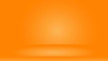 abstract orange color background with studio lighting and blank space vector