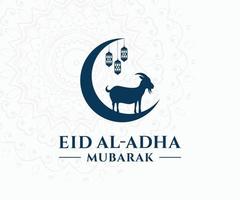 plantilla vectorial eid al adha. plantilla eid al adha mubarak. vector