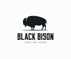 Bison Logo Template vector. Simple illustration of Bison vector logo.