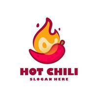 hot chili logo diseña concepto vector, fire chili logo símbolo, spice food symbol icon vector