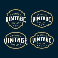 vintage logo emblem label template illustration vector
