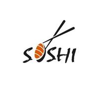 Sushi logo japanese food restaurant design inspiration template vector