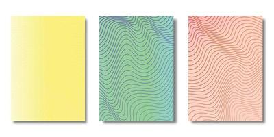 Set of Minimal covers design, Modern template with gradient background, Future geometric Pattern of covers template set, Vector illustration