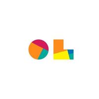 creative colorful letter logo design inspiration. Pro Vector