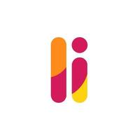 creative colorful letter logo design inspiration. Pro Vector