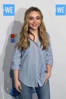 LOS ANGELES, APR 7 - Sabrina Carpenter at the WE Day California 2016 at the The Forum on April 7, 2016 in Inglewood, CA photo