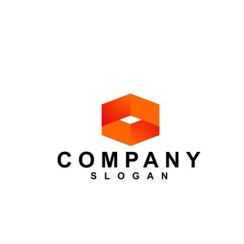 Abstract Cube Hexagon Logo Design Vector Illustration. Modern colorful abstract hexagon vector logo or element design. Best for identity and logotypes. Simple shape. Pro Vector