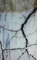 White Grunge Cracked Wall photo