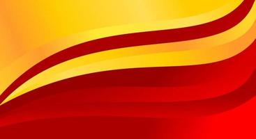 Abstract background banner with red and orange wavy vector