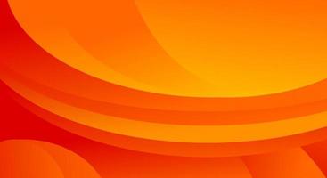Abstract curve orange background vector