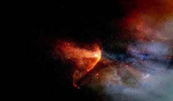 Space and glowing nebula background. Elements of this image furnished by NASA. photo