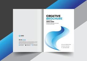 folleto de perfil de empresa corporativa diseño de concepto de diseño de portada de propuesta de folleto de informe anual vector