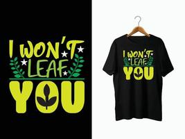 Garden T-Shirt Design vector