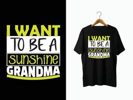 Grandma T-Shirt Design vector