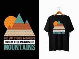 Mountain T-Shirt Design vector